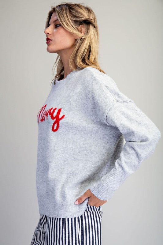 Merry Mock Neck Sweater