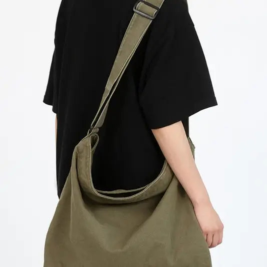 Crossbody Canvas Big Shoulder Bag