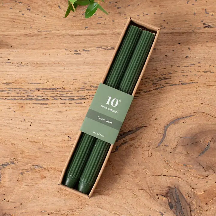 Ribbed Taper Candle