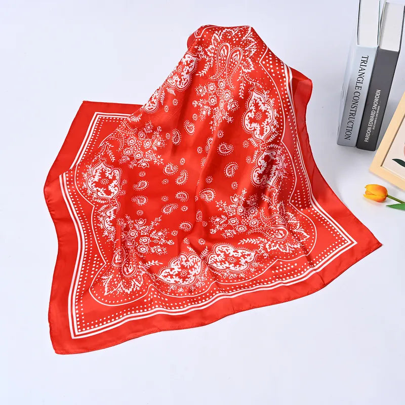 Western Bandana Scarf Silk