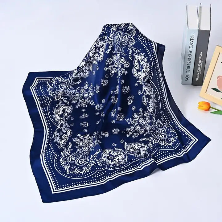 Western Bandana Scarf Silk
