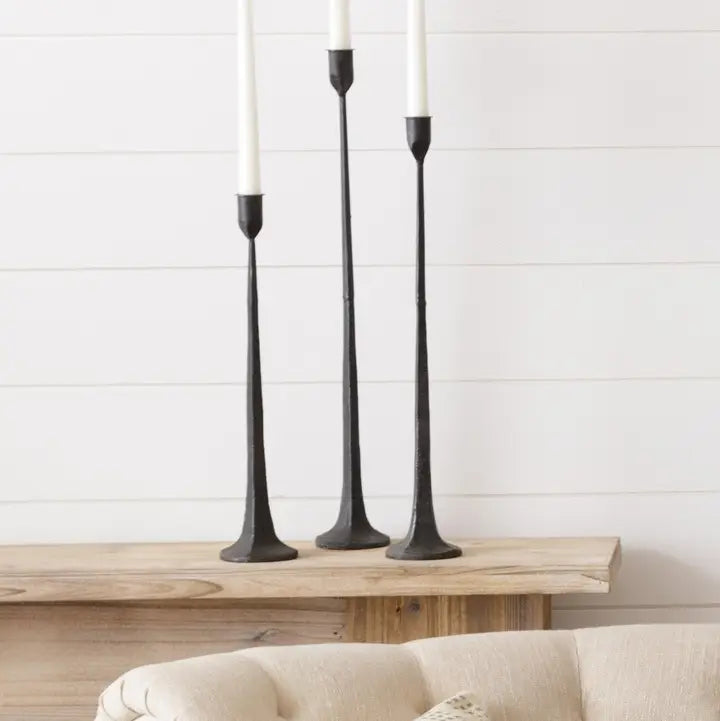 Hand Forged Metal Candle Holders
