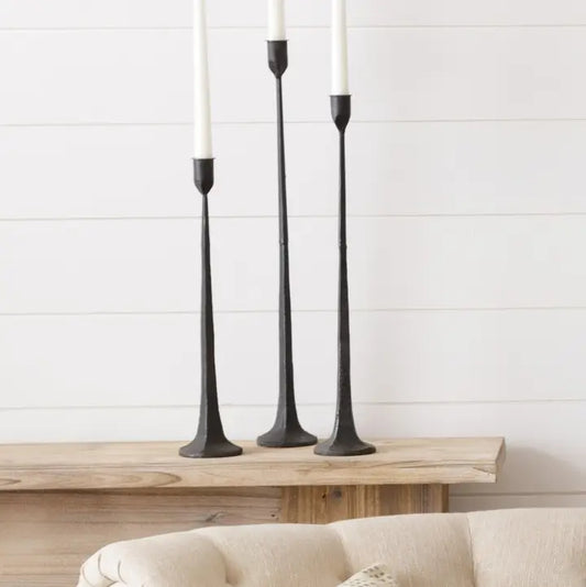 Hand Forged Metal Candle Holders