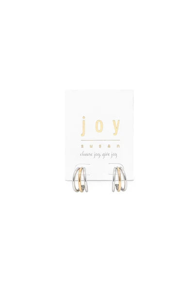 Triple Ring Water Resistant Earrings