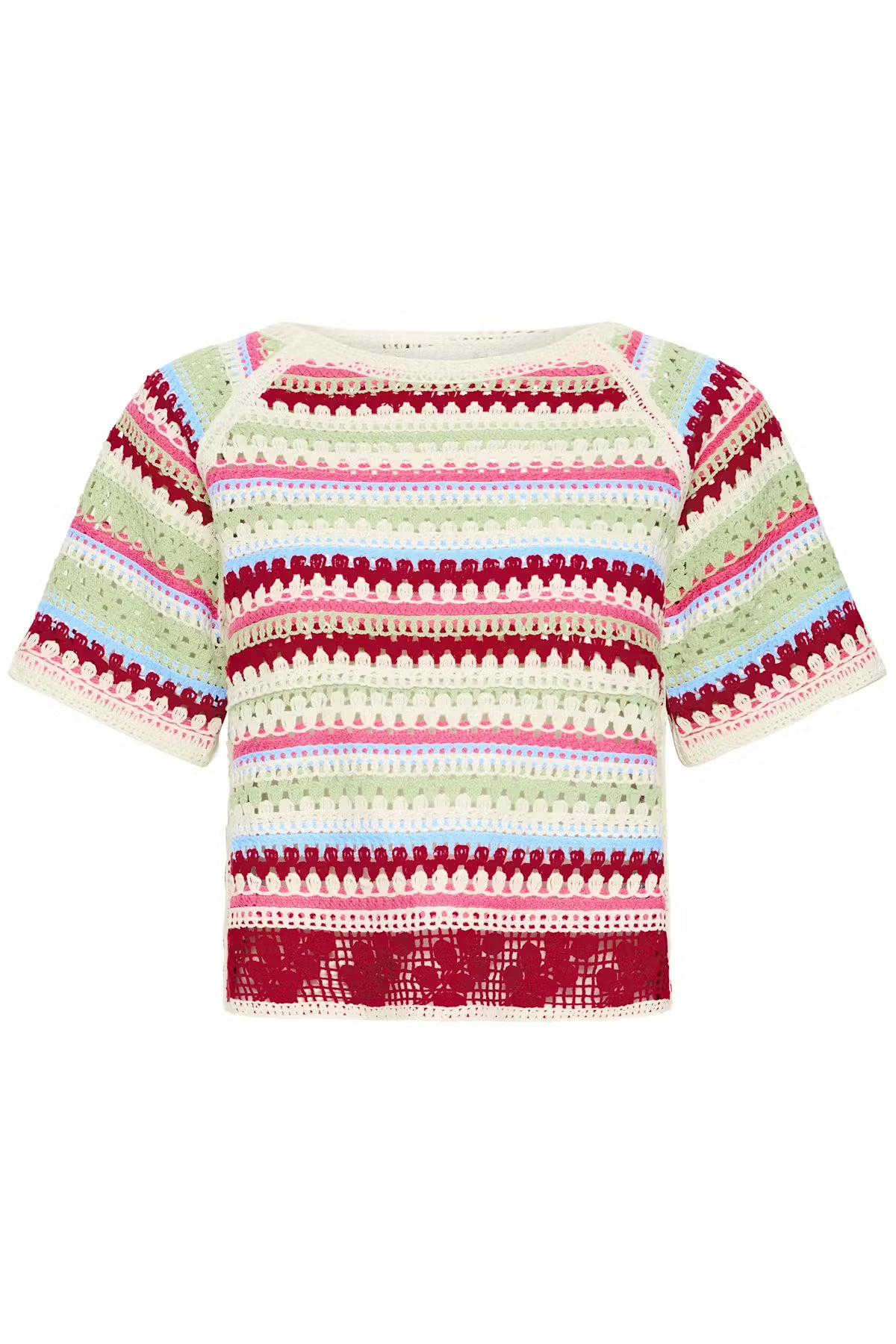 Striped Crochet Top