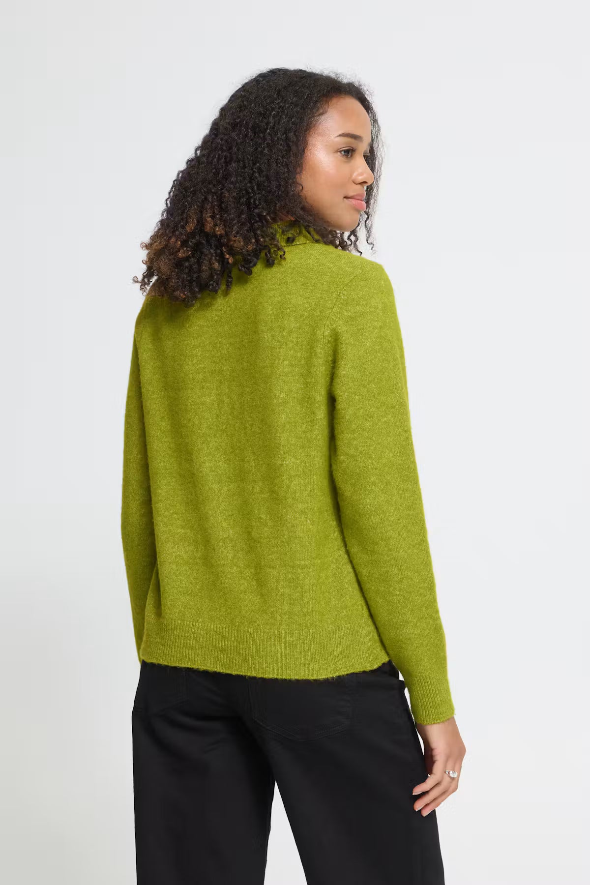 Lime Collared Cardigan
