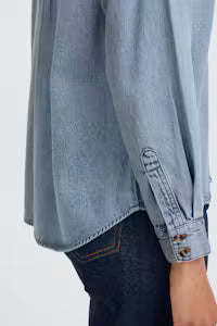 Relaxed Denim Button-Down