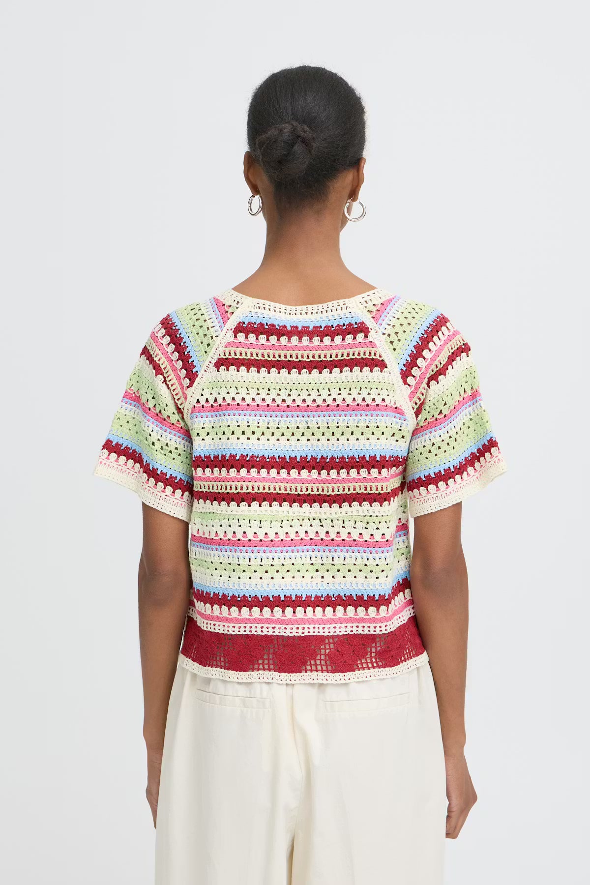 Striped Crochet Top