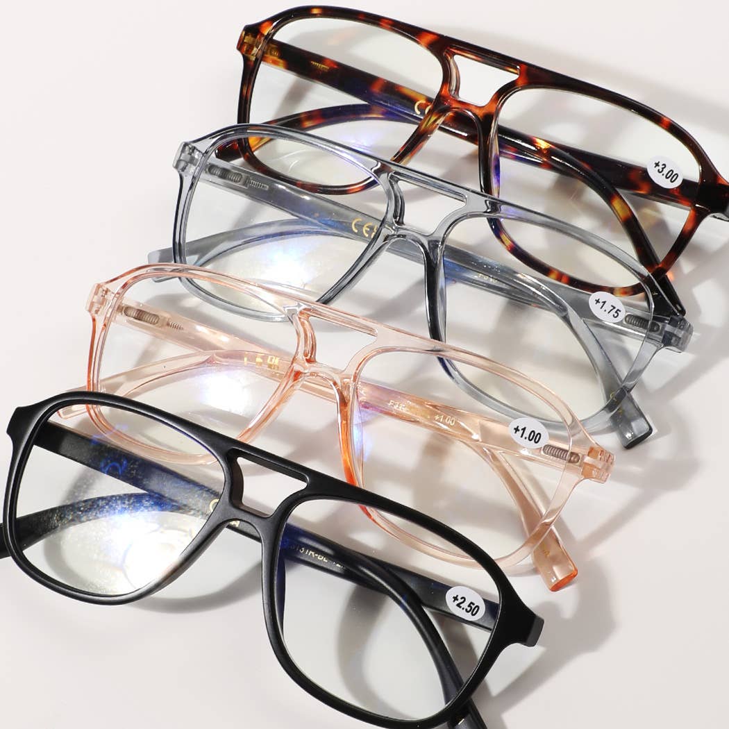 Round  Blue Light Blocking Reading Glasses