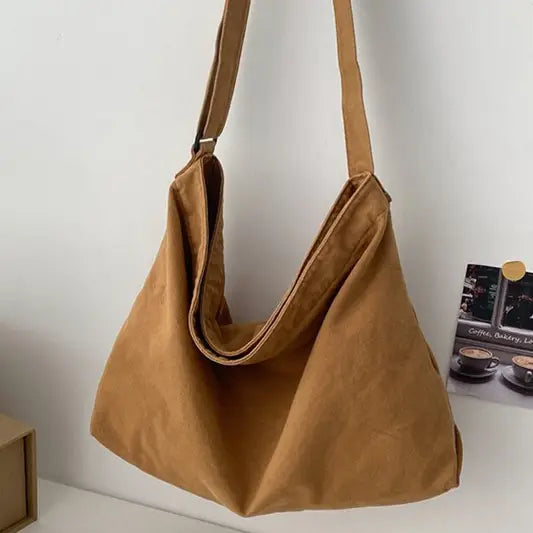 Crossbody Canvas Big Shoulder Bag