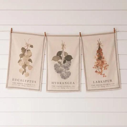 Dried Floral Tea Towels