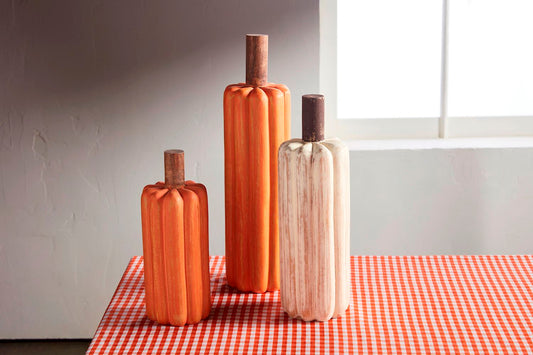 Wood Pumpkin Sitters