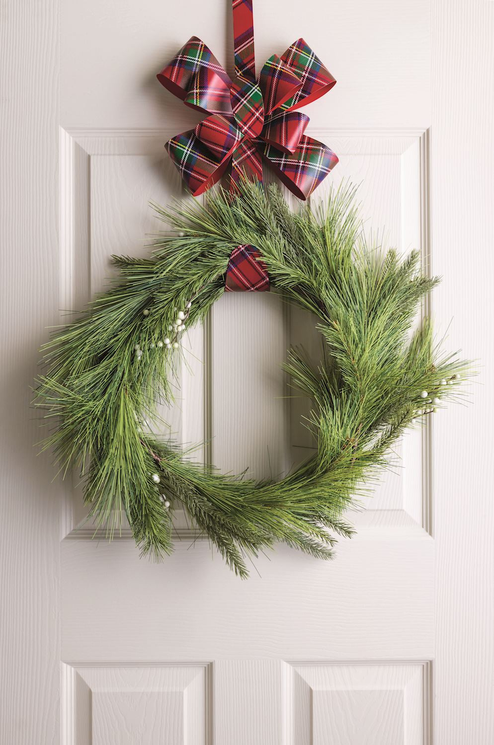 Tartan Bow Wreath Hanger