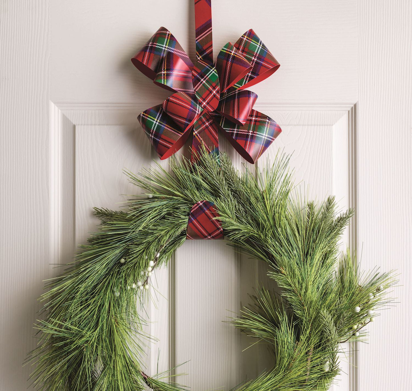 Tartan Bow Wreath Hanger