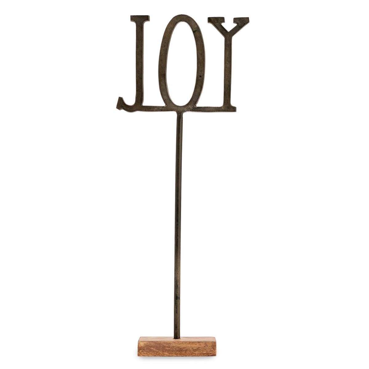 Joy Cast Iron Sentiment Sitter