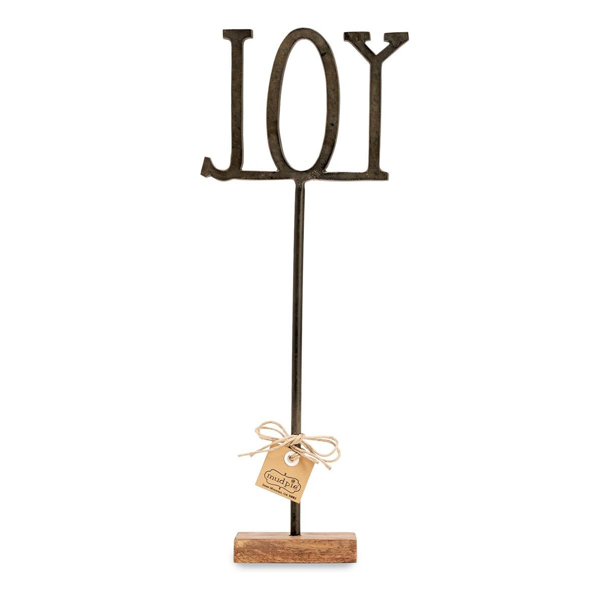 Joy Cast Iron Sentiment Sitter