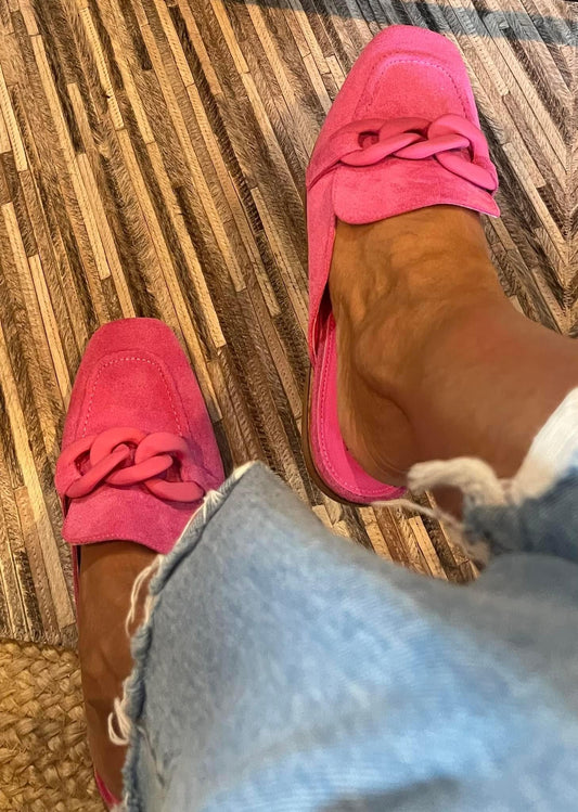 Sheena Fushia Slide - size 11 left