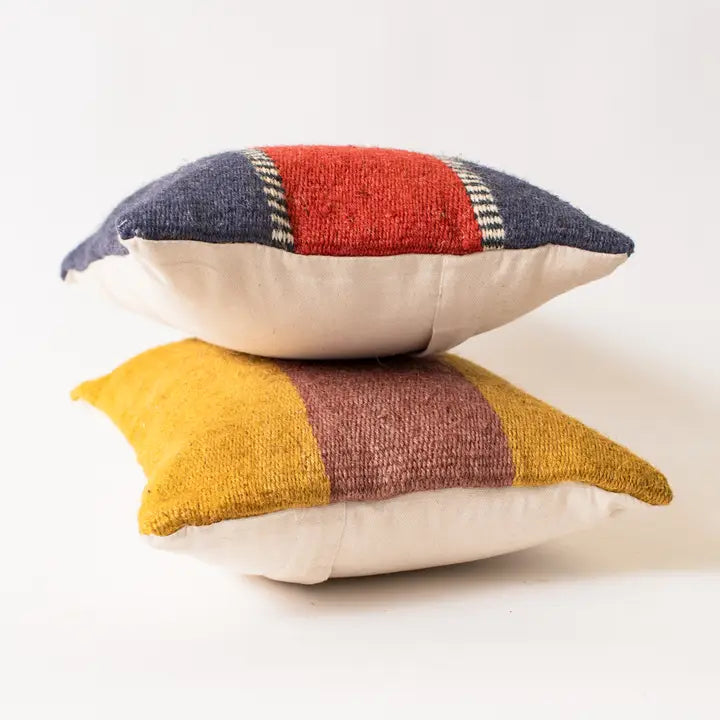 Striped Haven Jute Pillow