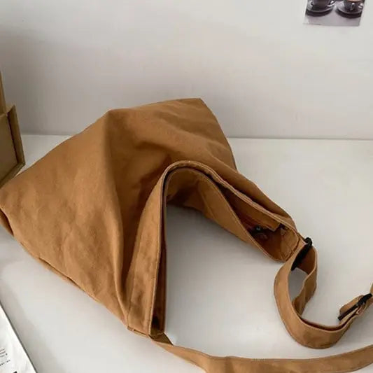 Crossbody Canvas Big Shoulder Bag