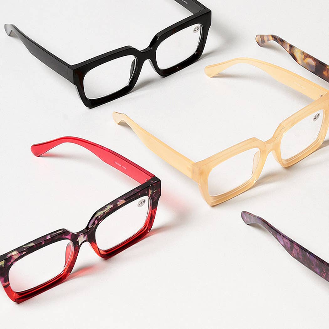 Women's Bold Square  Reading Glasses