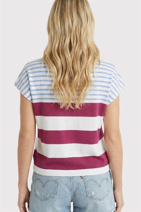 Multi Stripe Sweater Tee