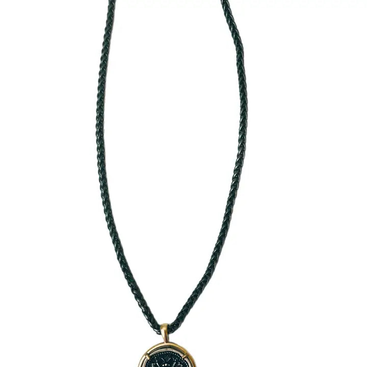 Necklace with Bezel Set Bee Pendant