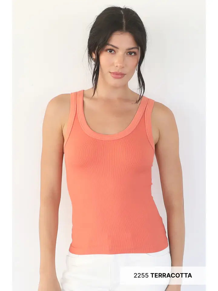 Reversible Ribbed Tank Top