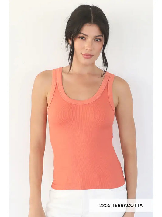 Reversible Ribbed Tank Top