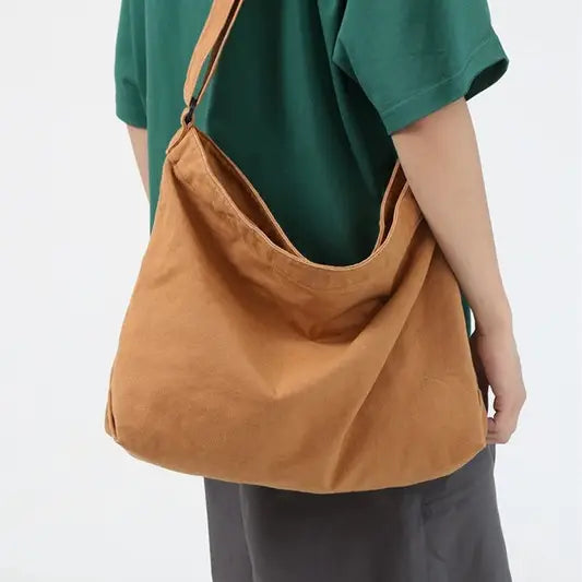 Crossbody Canvas Big Shoulder Bag