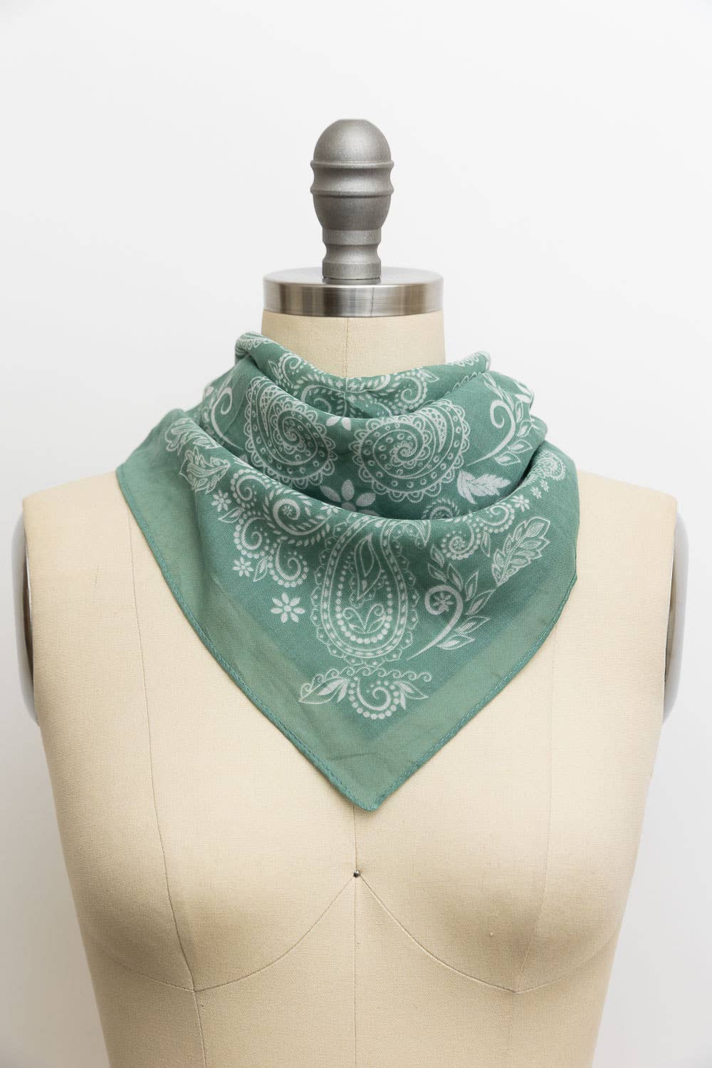 Vintage Pattern Bandana - Boho Chic Square Scarf