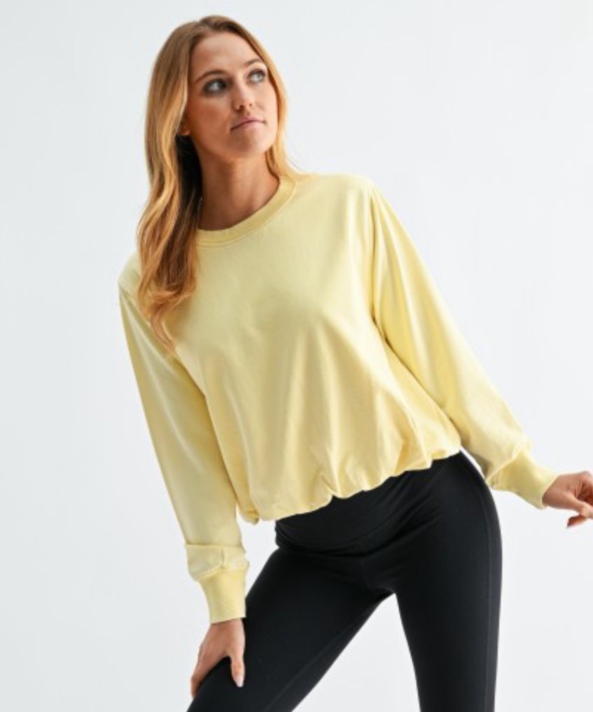Mineral Cloud Bubble Hem Pullover