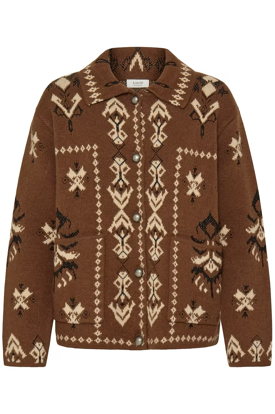 Western Jacquard Cardigan