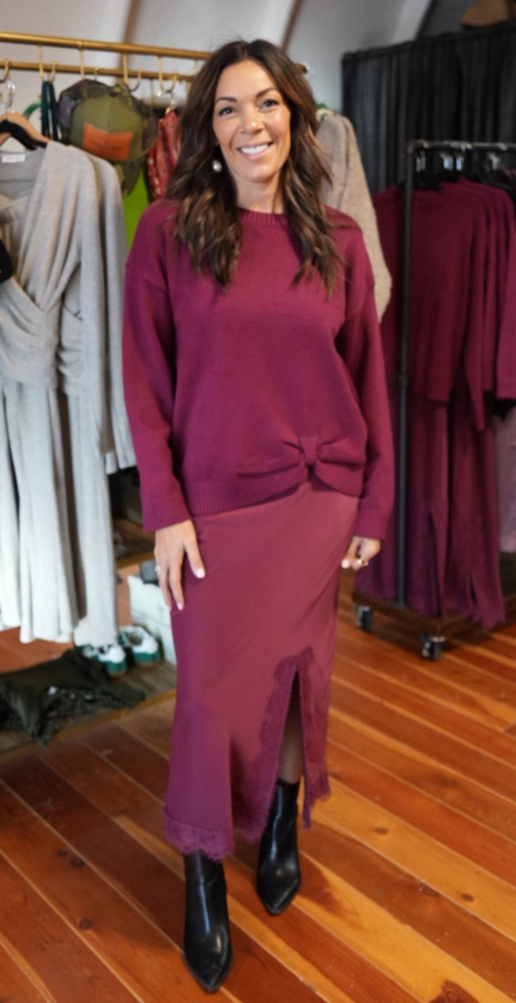 Two-Piece Dress and Sweater