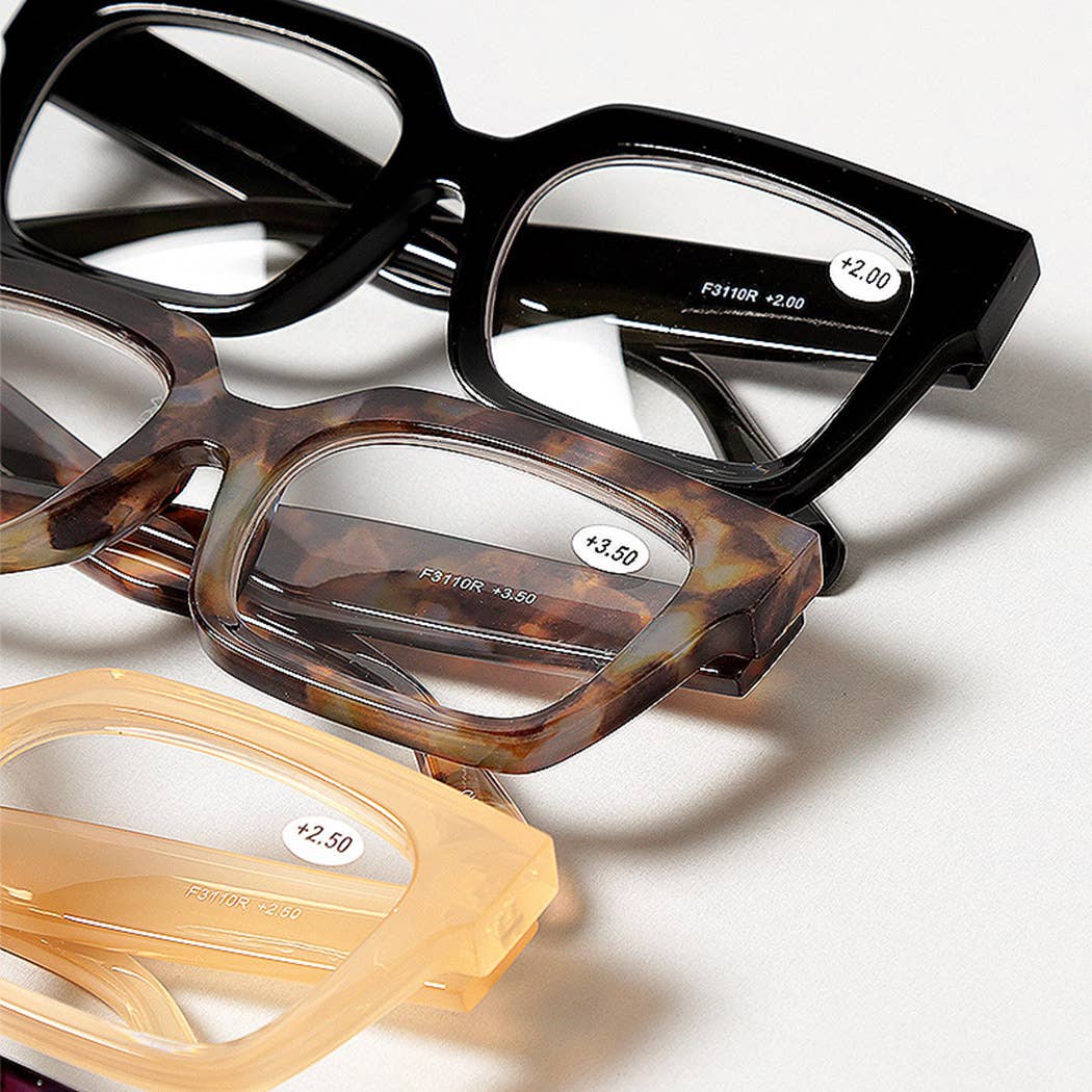Women's Bold Square  Reading Glasses