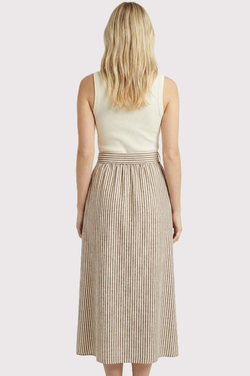 Striped Tie Waist Dress