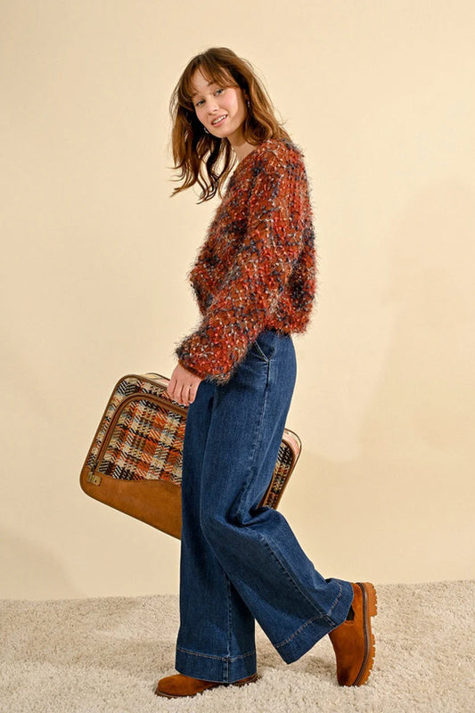 Molly Bracken Retro Vibes Wide Leg Jeans