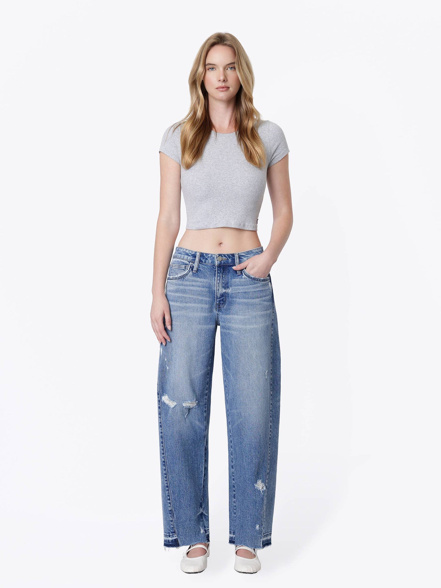 Vervet by Flying Monkey High Rise Barrel Jeans