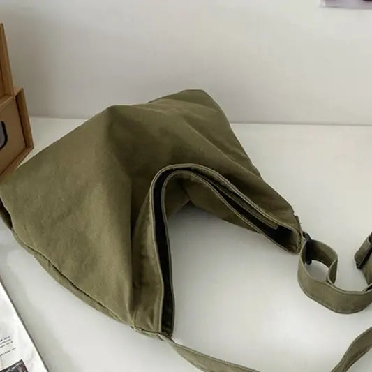 Crossbody Canvas Big Shoulder Bag