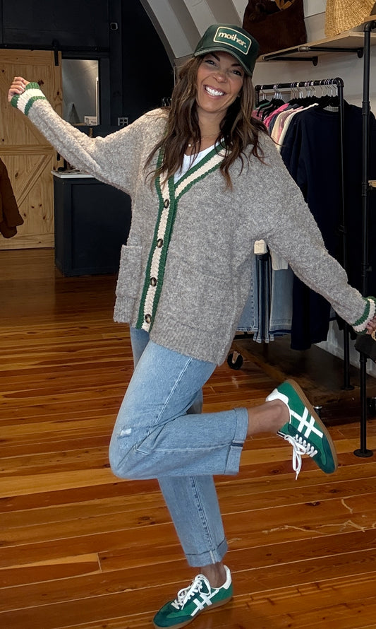 Collegiate Cardigan Sweater