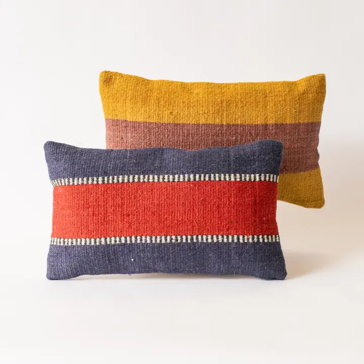 Striped Haven Jute Pillow