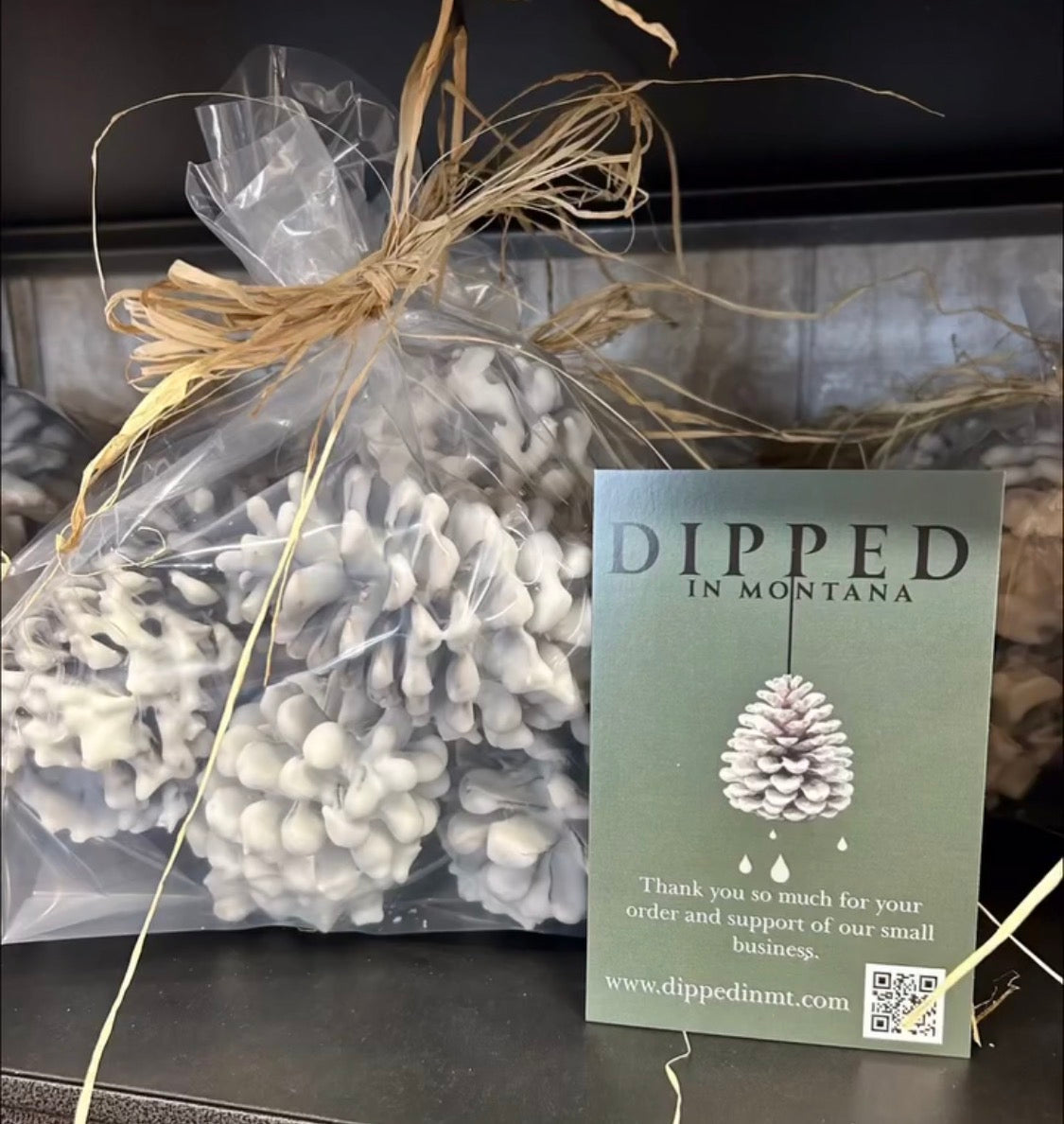 Hand Dipped Pinecones