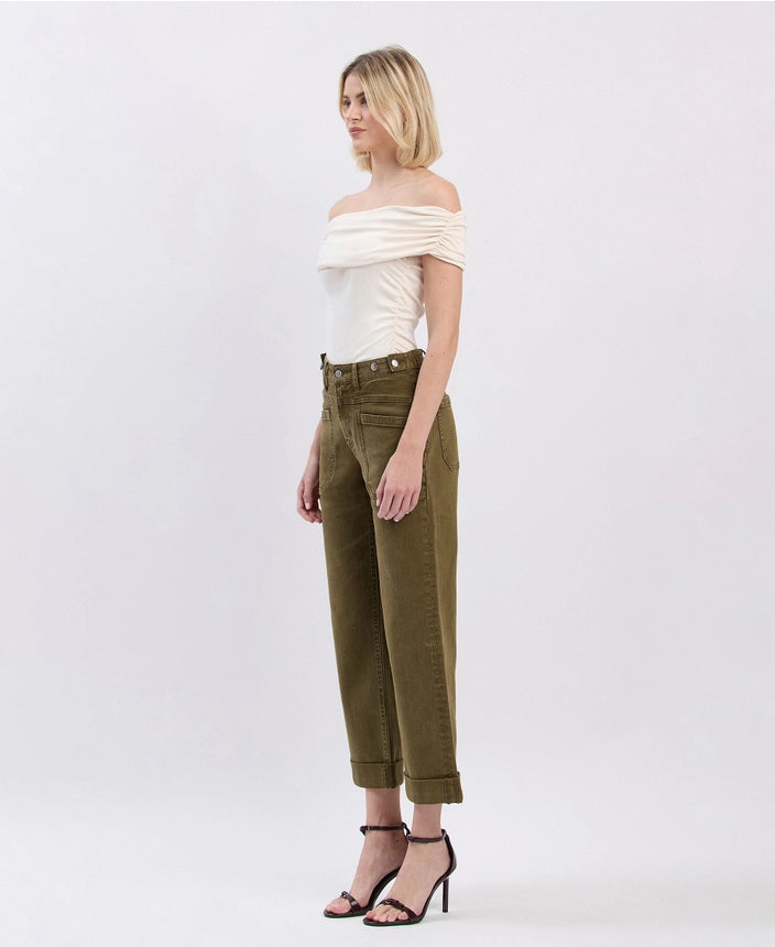 Flying Monkey Olive Slim Jeans