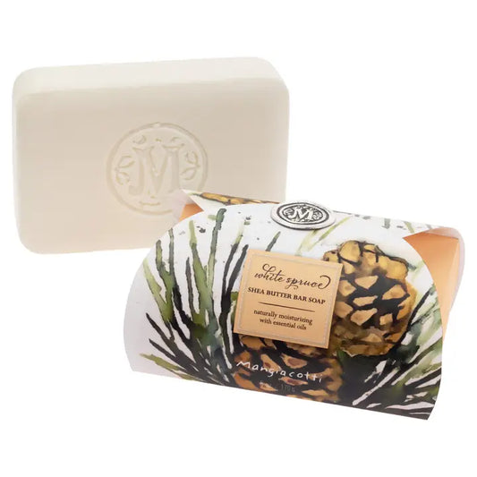 White Spruce Shea Butter Bar Guest Soap
