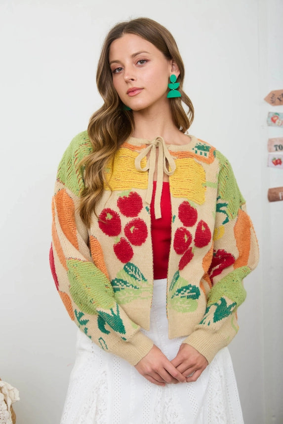 Veggie Sweater Cardigan