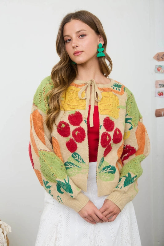Veggie Sweater Cardigan