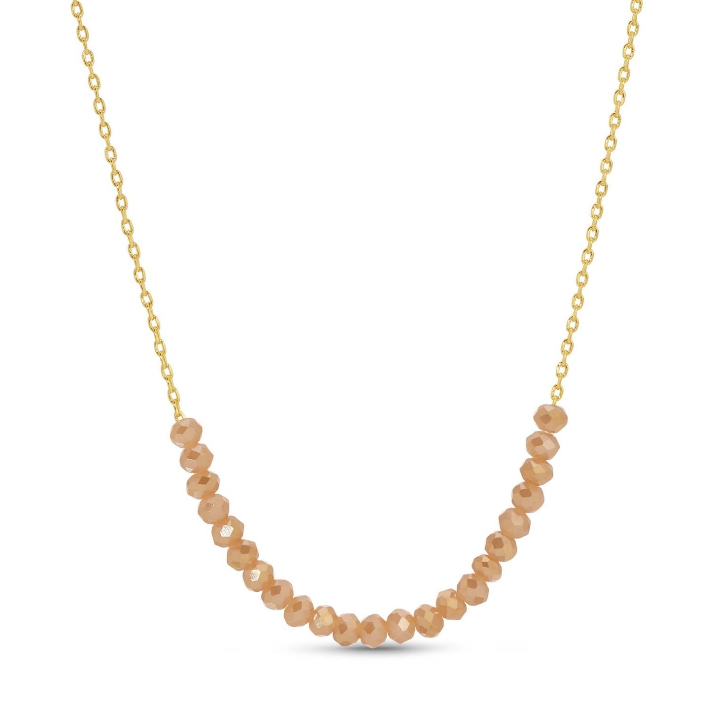 Delicate Crystal Accented Necklace