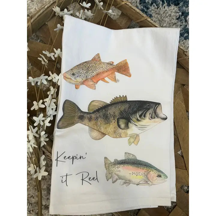 Tea Towel - Keepin' It Reel