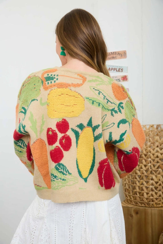 Veggie Sweater Cardigan