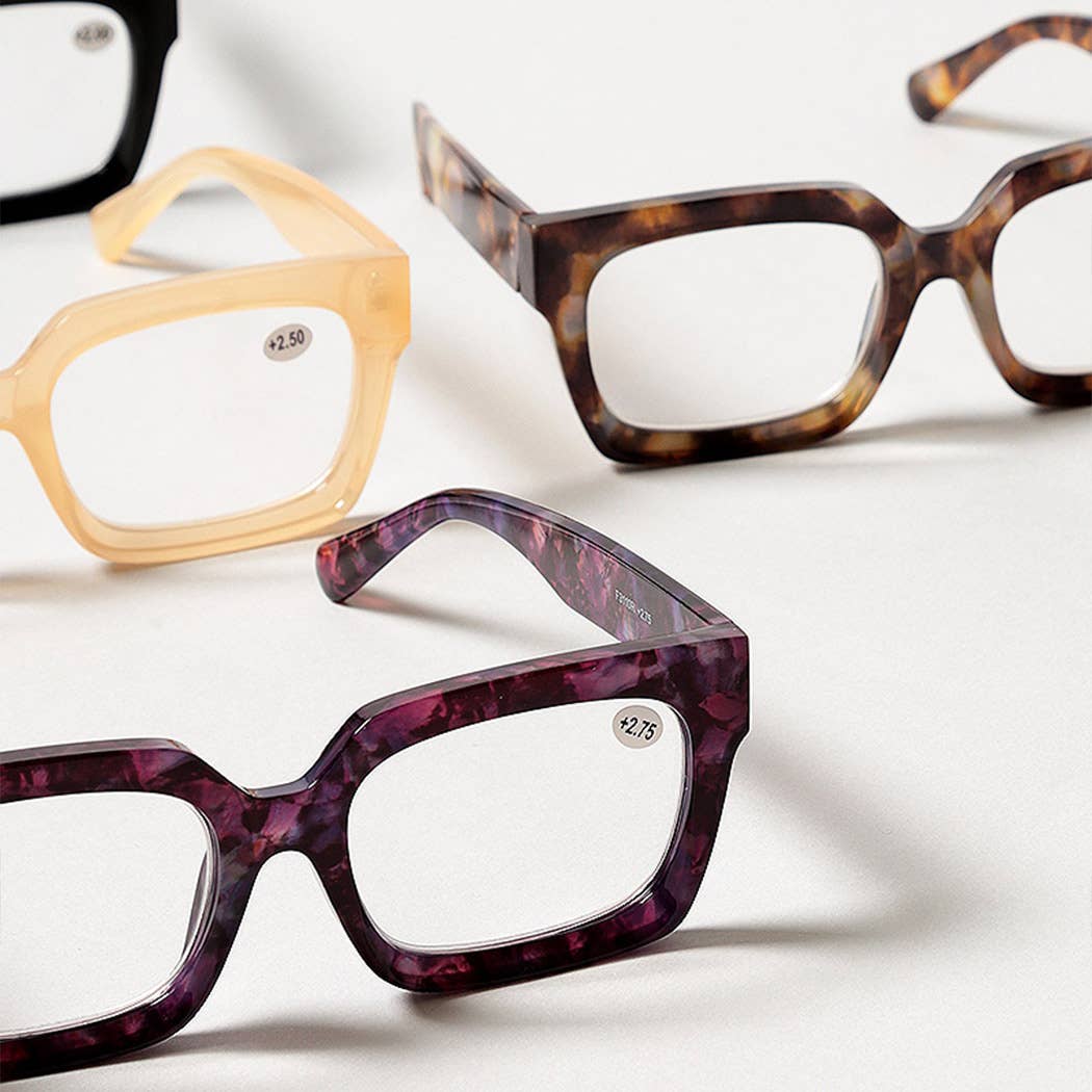 Women's Bold Square  Reading Glasses