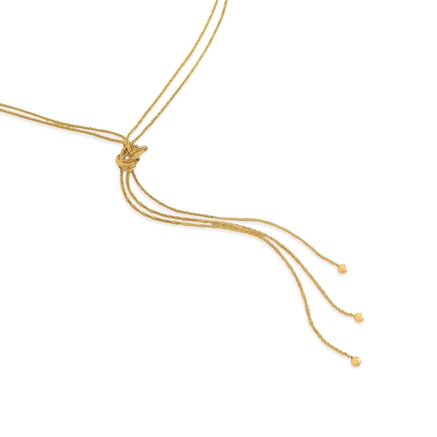 Lariat Knot Water Resistant Necklace